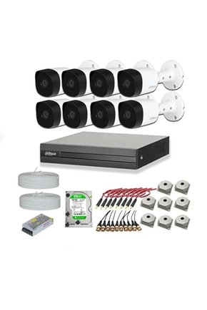 2mp 8 Kameralı Dış Ortam Ahd Hd-cvi Full Kamera Seti 2tb Disk