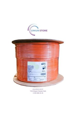 Cat 6 Halogen Free Utp 23AWG Kablo 500M Turuncu