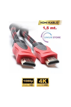 1.5mt HDMI Bakır Korumalı Kablo