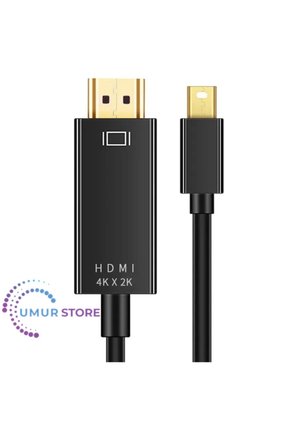 Mini Display Port To HDMI Kablo 4KX2K Video Aktarma Kablosu 1.8 Metre