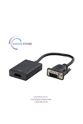 VGA To HDMI Çevirici + Ses