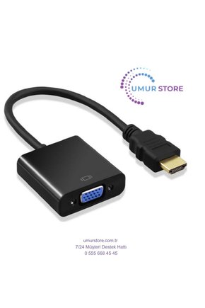 HDMI To VGA Çevirici Dönüştürücü Adaptör