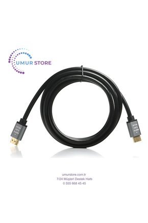 2 Metre 2.0 HDMI Kablo - 4K 60Hz,3D,18Gbps,HDR, HDCP 2.2, Dolby, eARC, Örgü Kablo (DK-HD-CV20L200G)
