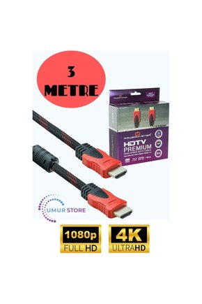 HDMI Kablo 3D 4K 1080P Monitör Uydu Alıcısı Pc Uyumlu HDMI Kablosu