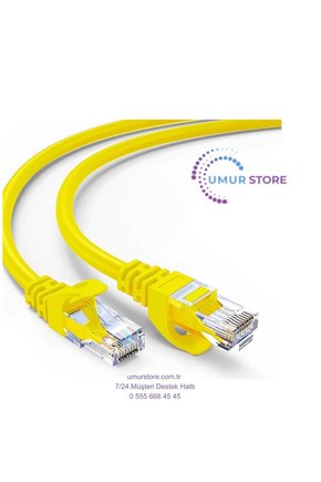 Cat6 Patch Kablo 20 Metre- Sarı