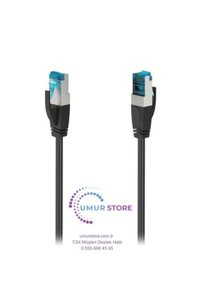 Cat6 10 Gbits Sftp Korumalı Ağ Kablosu (Siyah) 5m
