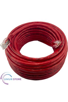 30 cm-Santimetre CAT6 Network-Ağ-Ethernet Kablosu Kırmızı