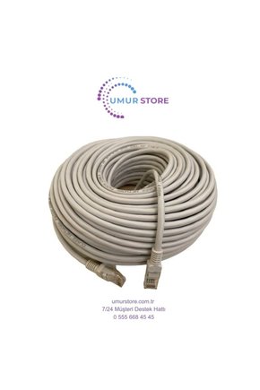 40 Metre Cat6 Internet Kablosu Kalın Bakır Cat6 40M