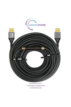 40 Metre 4K HDMI Kablo Erkek-Erkek – Altın Uçlu, 18GBPS, Arc & Ethernet Destekli