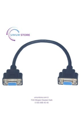 30 cm Dişi Dişi VGA Kablo Panel Tipi Dişi Dişi 30 cm VGA Kablo 15 Pin Dişi Dşi Kablo