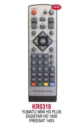 Uydu Kumandası Mını Hd Plus Gıgıstar Hd 1500 Uydu Kumandası KR0318