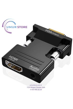 CA-4623 HDMI To VGA Sesli Dönüştürücü Adaptör