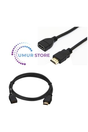 Erkek Dişi 30 cm Uzatma HDMI Kablo Bir Erkek Dişi Uçlu HDMI Kablo