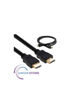 HDMI Kablo Kısa HDMI Kablosu Altın Uçlu Full Hd 3D LCD LED Ps3 Uydu - 50 cm