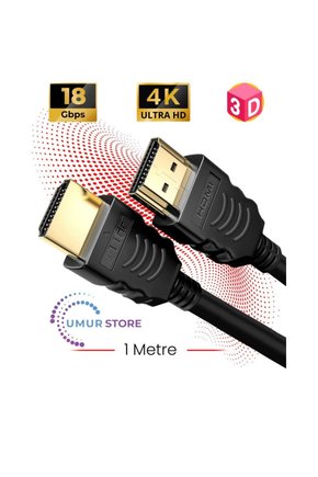 2.0 4K Ultra Hd 60 Hz Ses ve Görüntü Aktarım Kablosu 1 Metre