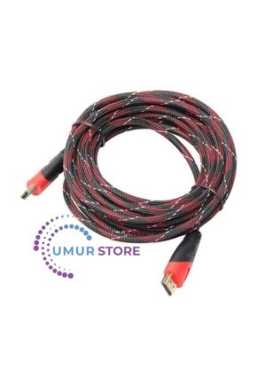 5 Metre 1080p Hasır Örgülü Hdmi Kablo