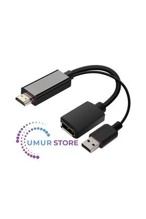 HDMI To Display Port Dönüştürücü Adaptör Görüntü Aktarım Kablosu