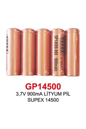 3,7V 900mA LİTYUM PİL SUPEX 14500