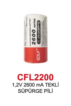 1,2V 2600 mA TEKLİ SÜPÜRGE PİLİ