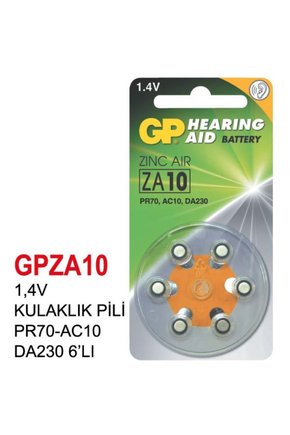 1,4V KULAKLIK PİL PR70-AC10 DA230 6’LI