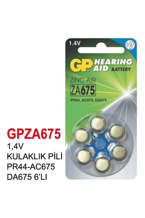 1,4V KULAKLIK PİL PR44-AC675 DA675 6’LI
