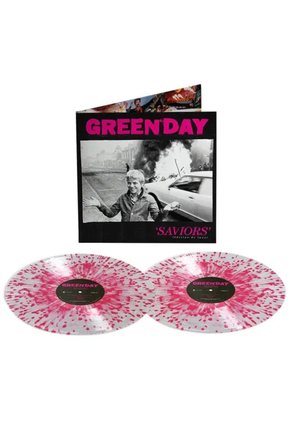 Green Day Saviors (édition de luxe) Limited Expanded Clear with Hot Pink Splatter edition Double LP
