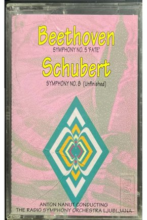 (Plak Değildir KASET tir) Beethoven Schubert Symphony No.5-8 Kaset