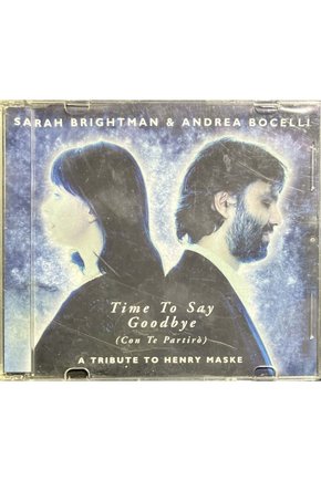 (Plak Değildir CD dir) CD Sarah Brgihtman Anrea Bocelli Time To Say Goodbye Maxi Single CD