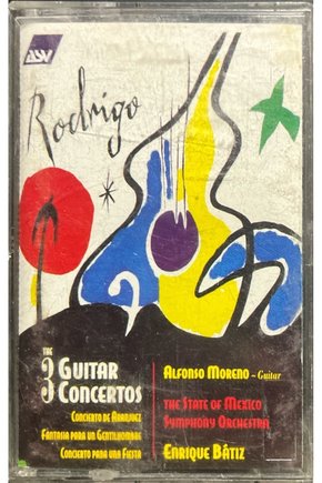(Plak Değildir KASET tir) Kaset Rodrigo Guitar Concertos Kaset
