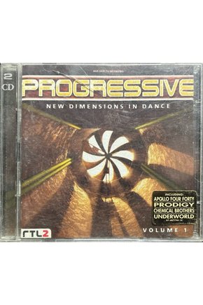 (Plak Değildir CD dir) CD Progressive New Dimension In Dance Double CD