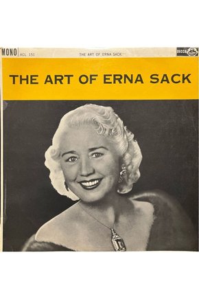 Erna Sack The Art Of Erna Sack LP Plak