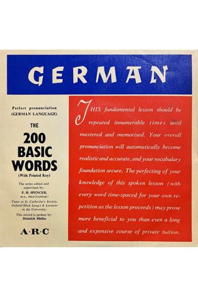 German The 200 Basic Words 45lik Plak