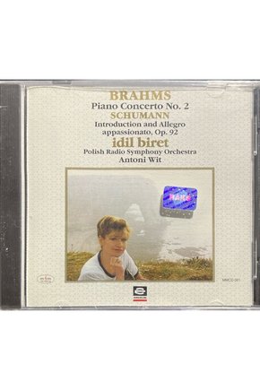 (Plak Değildir CD dir) CD İdil Biret Brahms Shumann Açılmamış Ambaladında CD