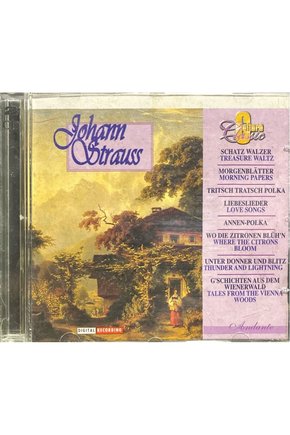 (Plak Değildir CD dir) CD Johann Strauss Double CD