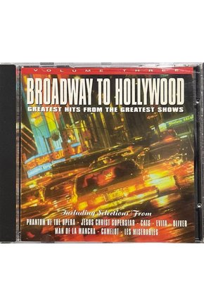(Plak Değildir CD dir) CD Broadway To Hollywood Volume Three CD