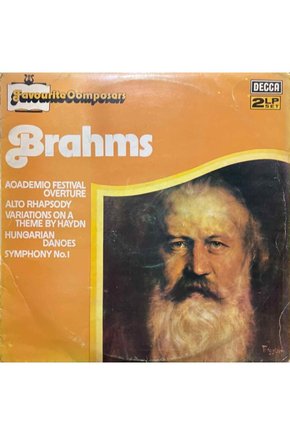 Brahms Academıc Festival Overture Double Classic LP Plak