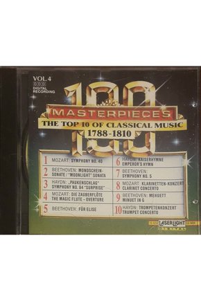 (PLAK DEĞİLDİR CD DİR) Cd 100 Masterpieces Vol.4 (1788-1810) Cd