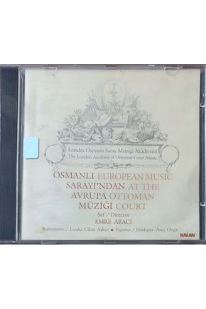 (PLAK DEĞİLDİR CD DİR) Cd Emre Arıcı Osmanlı Sarayından Avrupa Müziği Cd