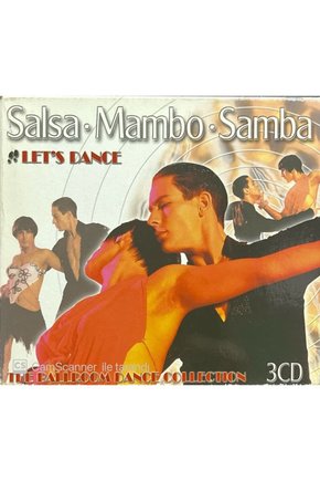 (PLAK DEĞİLDİR CD DİR) Cd Salsa Mambo Samba Lets Dance 3 Cdlik Box Set Cd
