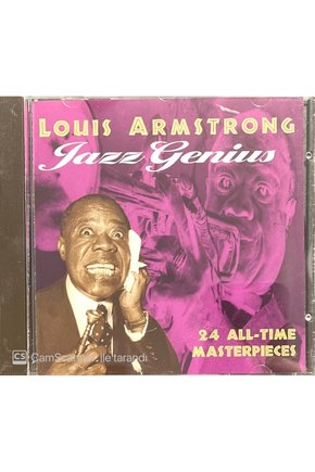 (PLAK DEĞİLDİR CD DİR) Cd Louis Armstron Jazz Genius Cd