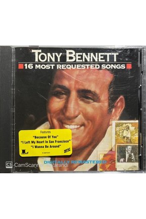 (PLAK DEĞİLDİR CD DİR) Cd Tony Bennett 16 Most Requested Songs Cd