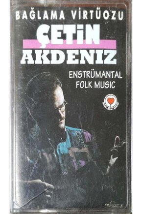 Çetin Akdeniz Bağlama Virtüozu Enstrümantal Folk Music Kaset