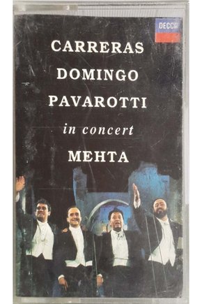 Carreras Domingo Pavarotti İnConcert Mehta Kaset