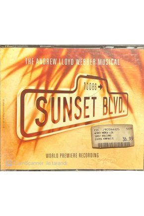 (PLAK DEĞİLDİR CD DİR) Cd The Andrew Lloyd Webber Musical Sunset Blvd. Double Cd