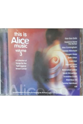 (PLAK DEĞİLDİR CD DİR) Cd This Is Alice Music Volume 3 Cd