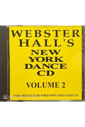 (PLAK DEĞİLDİR CD DİR) Cd Webster Halls New York Dance Volume 2 Cd
