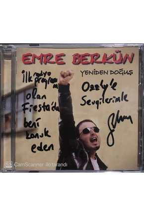 (PLAK DEĞİLDİR CD DİR) Cd Emre Berkün Yeniden Doğuş Imzalı Cd