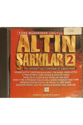 (PLAK DEĞİLDİR CD DİR) Cd Altın Şarkıular 2 Cd
