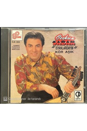 (PLAK DEĞİLDİR CD DİR) Cd Coşkun Sabah Isyanlardayım Kör Aşık Sarı Bandrollü Dönem Nadir Cd