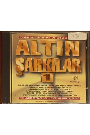 (PLAK DEĞİLDİR CD DİR) Cd Altın Şarkıular 1 Cd